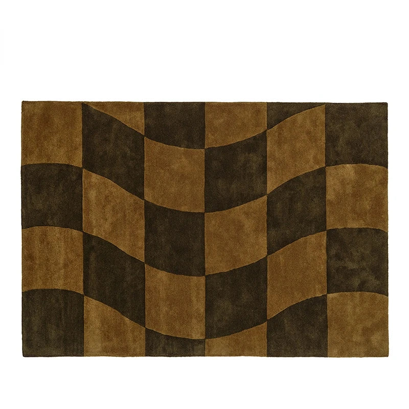 Irregular Washable Floor Mat Light Luxury Rugs for Bedroom Nordic Living Room Decoration Vintage Carpet Fluffy Soft