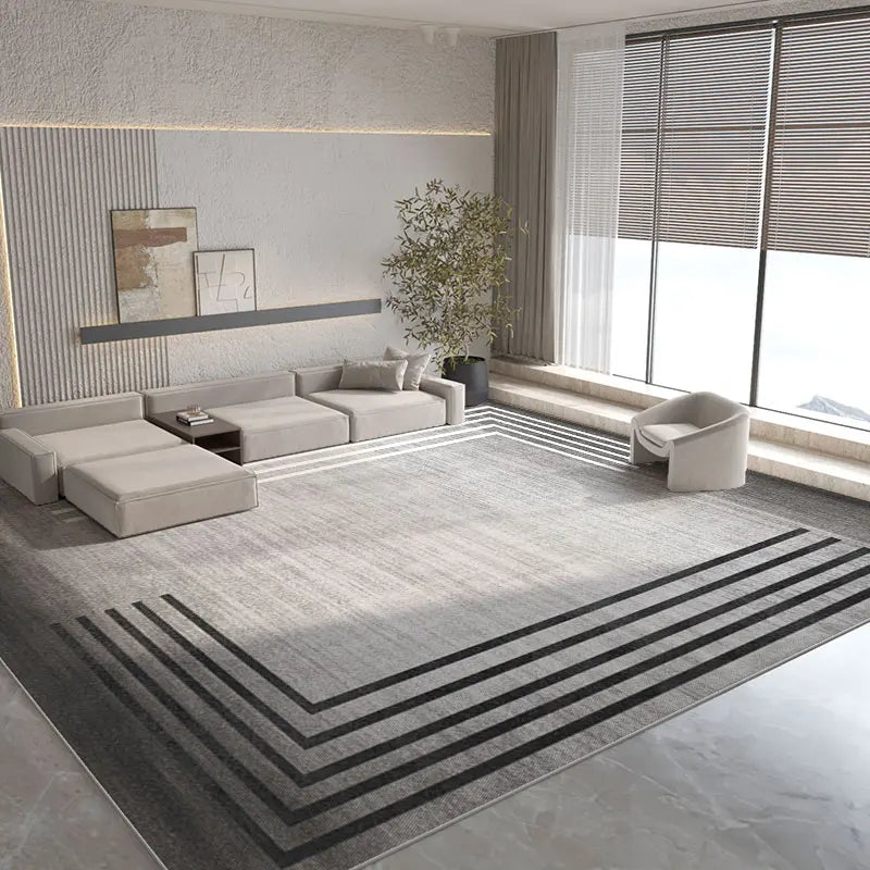 Tappeto Grigio Moderno - 80x120cm