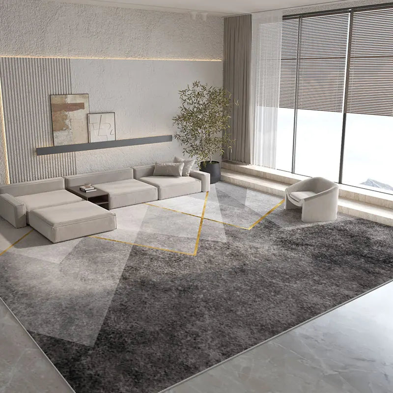 Tappeto Salotto Moderno Grigio