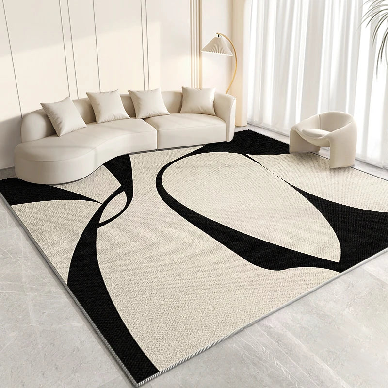 Tappeto Beige e Nero - 50x80cm