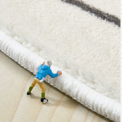 American Retro Rugs for Bedroom Fluffy Soft Brown Plush Rug Irregular Living Room Decoration Carpet Large Area Thicken