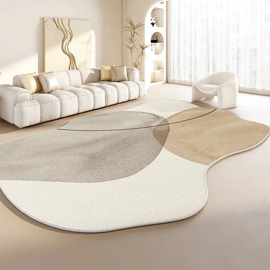 Irregular Shapes Living Room Decoration Plush Carpet Japanese Style Rugs for Bedroom Thick Anti slip Floor Mat Home