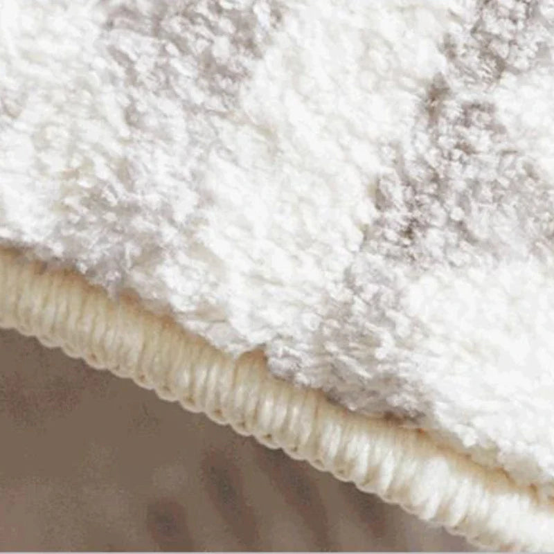 Irregular Shapes Living Room Decoration Plush Carpet Japanese Style Rugs for Bedroom Thick Anti slip Floor Mat Home
