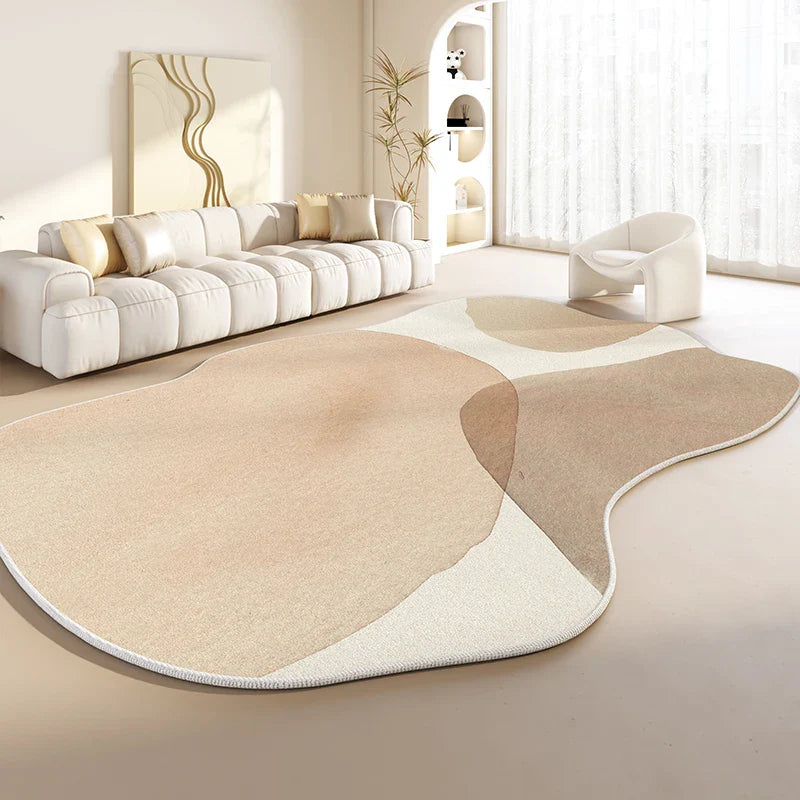 Irregular Shapes Living Room Decoration Plush Carpet Japanese Style Rugs for Bedroom Thick Anti slip Floor Mat Home
