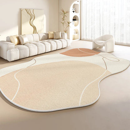 Irregular Shapes Living Room Decoration Plush Carpet Japanese Style Rugs for Bedroom Thick Anti slip Floor Mat Home