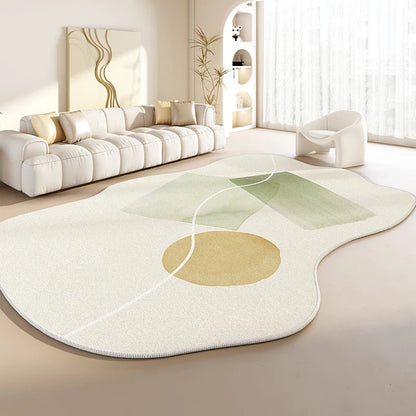 Irregular Shapes Living Room Decoration Plush Carpet Japanese Style Rugs for Bedroom Thick Anti slip Floor Mat Home