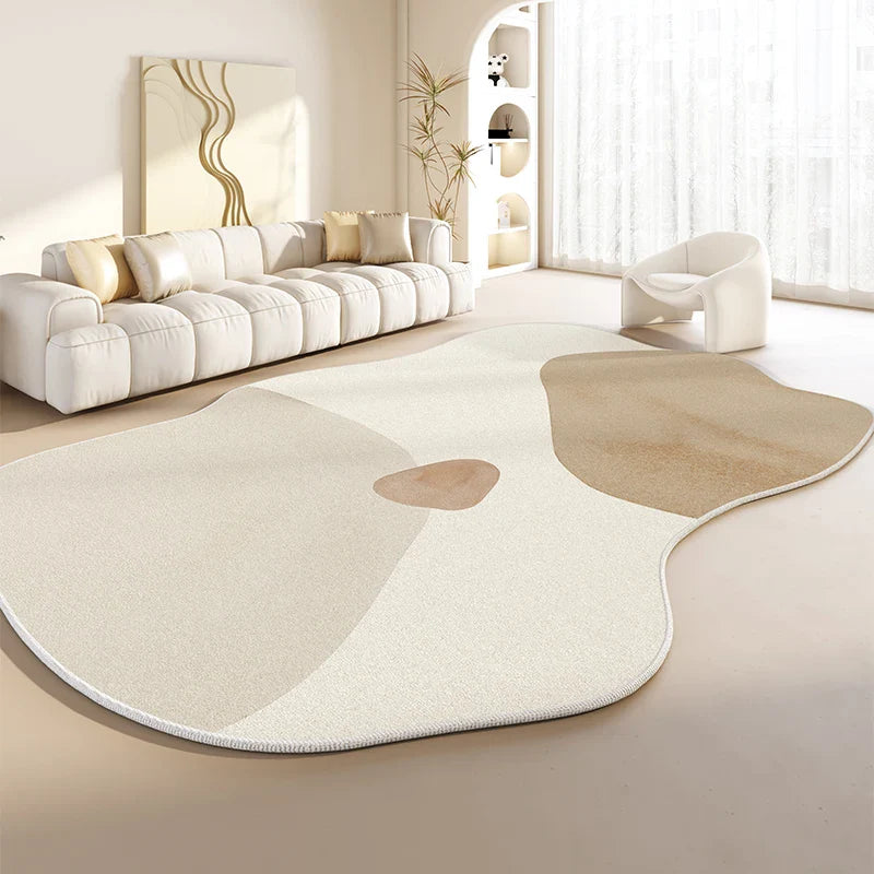 Irregular Shapes Living Room Decoration Plush Carpet Japanese Style Rugs for Bedroom Thick Anti slip Floor Mat Home