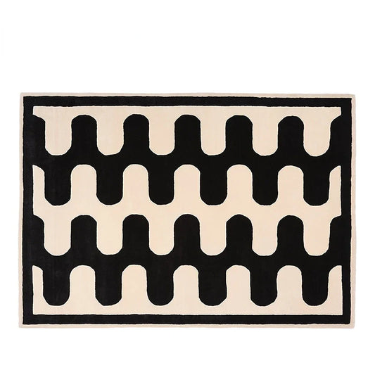 Irregular Washable Floor Mat Light Luxury Rugs for Bedroom Nordic Living Room Decoration Vintage Carpet Fluffy Soft