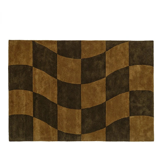 Irregular Washable Floor Mat Light Luxury Rugs for Bedroom Nordic Living Room Decoration Vintage Carpet Fluffy Soft