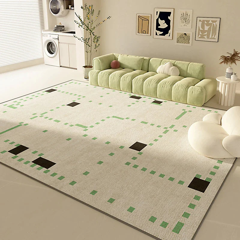Modern Luxury Carpets for Living Room Green Bedroom Decor Plush Carpet Fluffy Soft Lounge Rug Home Thickened Washable