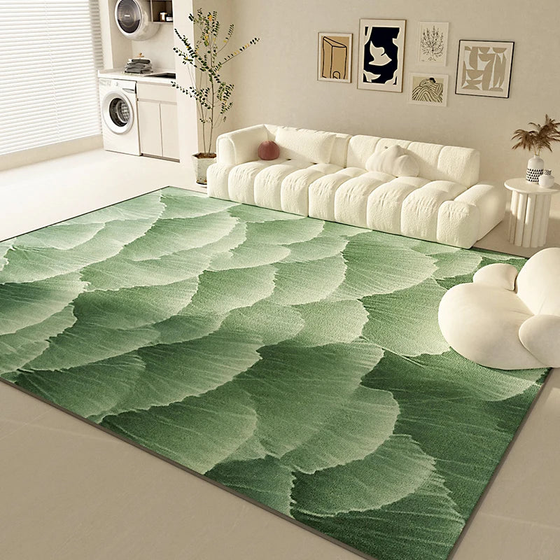Modern Luxury Carpets for Living Room Green Bedroom Decor Plush Carpet Fluffy Soft Lounge Rug Home Thickened Washable