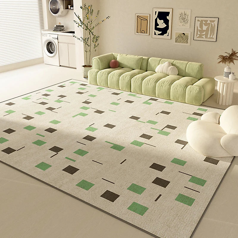 Modern Luxury Carpets for Living Room Green Bedroom Decor Plush Carpet Fluffy Soft Lounge Rug Home Thickened Washable