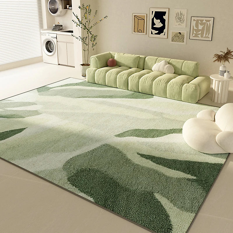 Modern Luxury Carpets for Living Room Green Bedroom Decor Plush Carpet Fluffy Soft Lounge Rug Home Thickened Washable