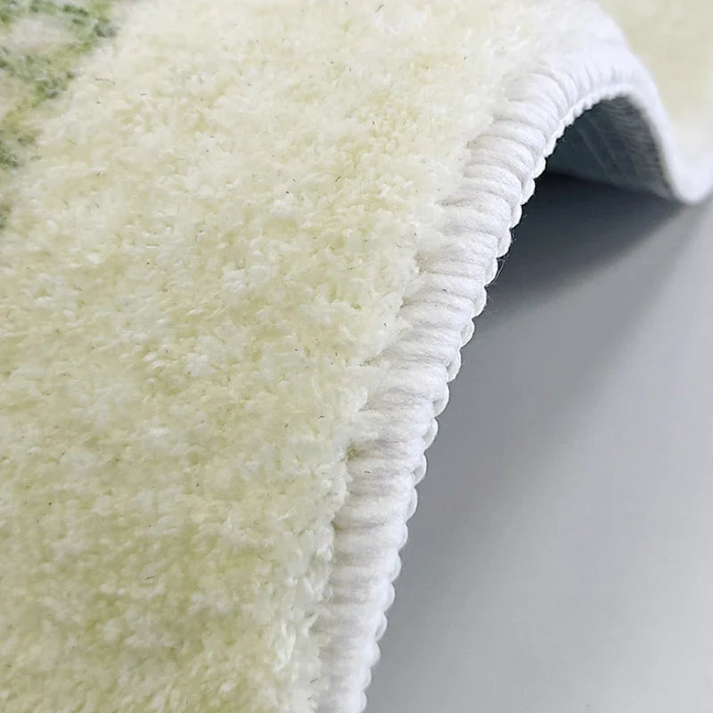 Modern Luxury Carpets for Living Room Green Bedroom Decor Plush Carpet Fluffy Soft Lounge Rug Home Thickened Washable