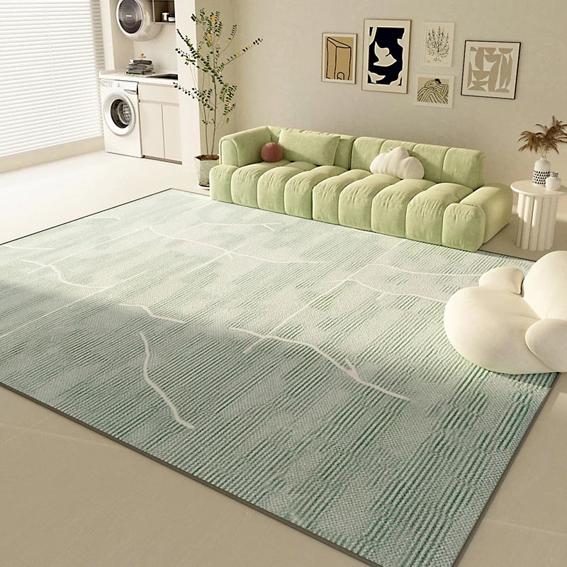Modern Luxury Carpets for Living Room Green Bedroom Decor Plush Carpet Fluffy Soft Lounge Rug Home Thickened Washable