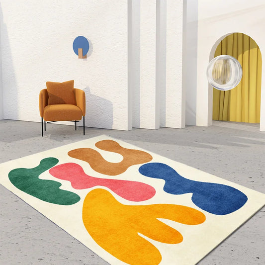 Modern Style Bedroom Decor Plush Carpet Large Area Carpets for Living Room Home Abstract Floor Mat Fluffy Soft