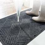 Rubber Outdoor Mat Easy To Clean Dirt Resistant Doormat Shoe Scraper for Inside Outdoor Doormat Household Commercial