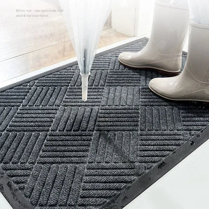 Rubber Outdoor Mat Easy To Clean Dirt Resistant Doormat Shoe Scraper for Inside Outdoor Doormat Household Commercial