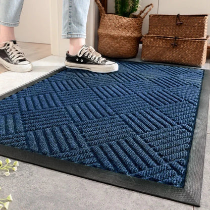 Rubber Outdoor Mat Easy To Clean Dirt Resistant Doormat Shoe Scraper for Inside Outdoor Doormat Household Commercial