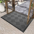Rubber Outdoor Mat Easy To Clean Dirt Resistant Doormat Shoe Scraper for Inside Outdoor Doormat Household Commercial