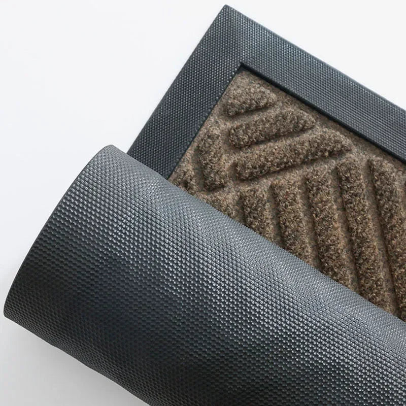 Rubber Outdoor Mat Easy To Clean Dirt Resistant Doormat Shoe Scraper for Inside Outdoor Doormat Household Commercial