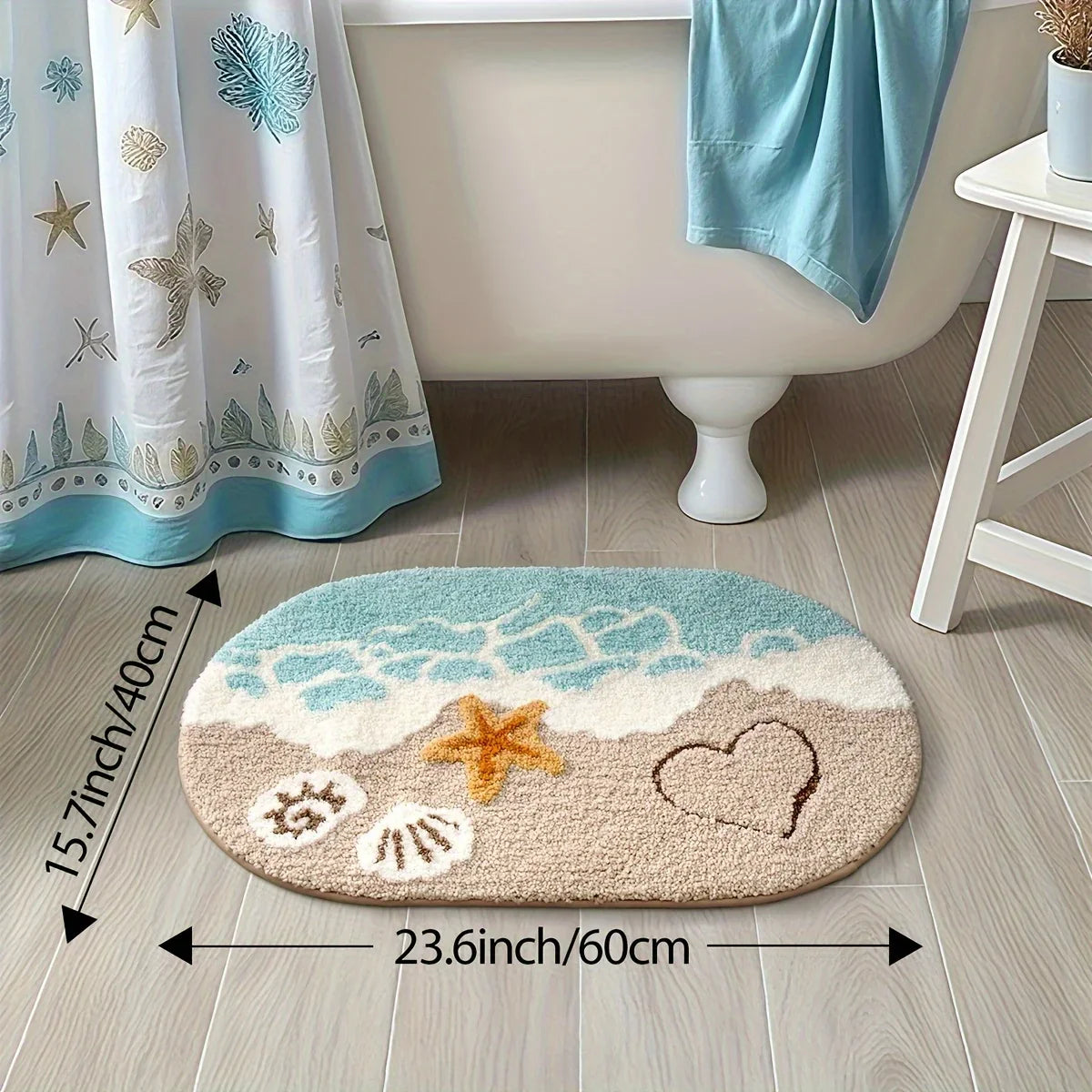 tappetini doccia antiscivolo 40x60cm