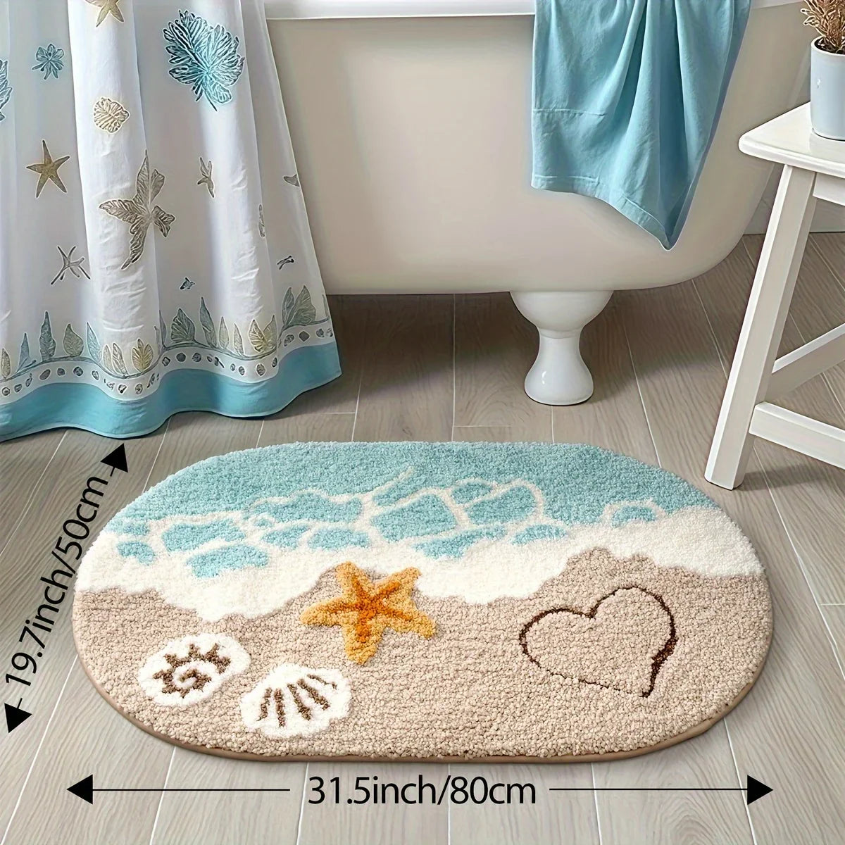 tappetini doccia antiscivolo 50x80cm