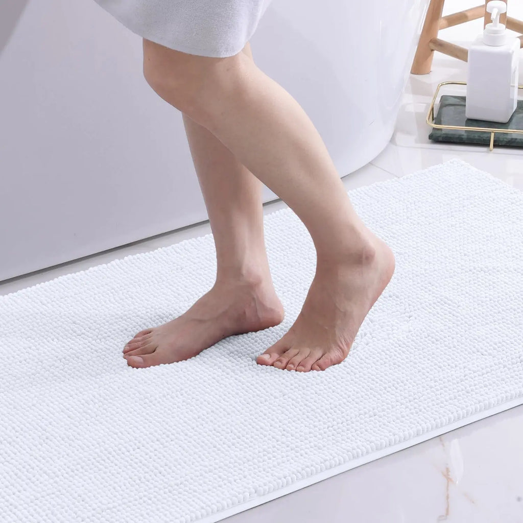 tappeto bagno bianco