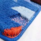 tappeto bagno rosa