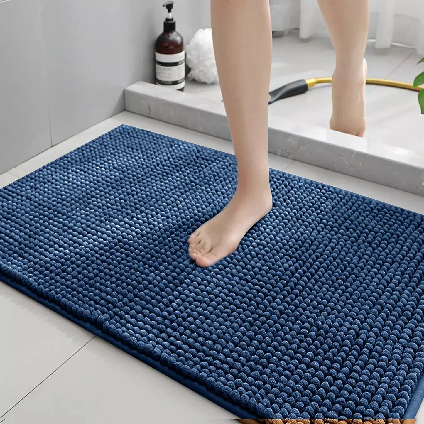 tappeto blu bagno 50x80cm