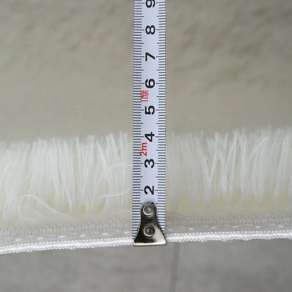 tappeto shaggy azzurro