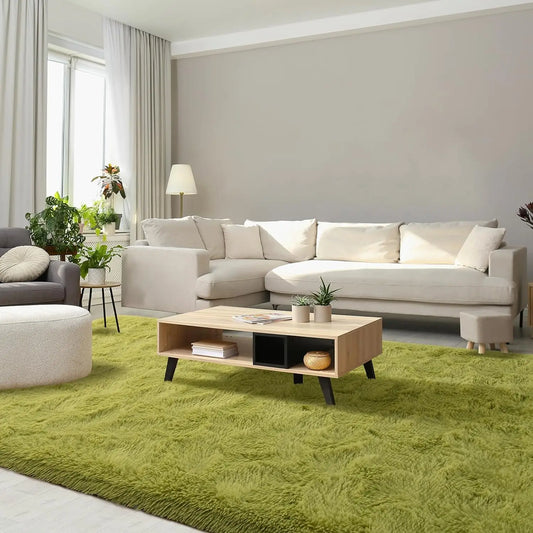 tappeto shaggy verde 40x60cm