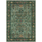 tappeto vintage verde 50x80cm
