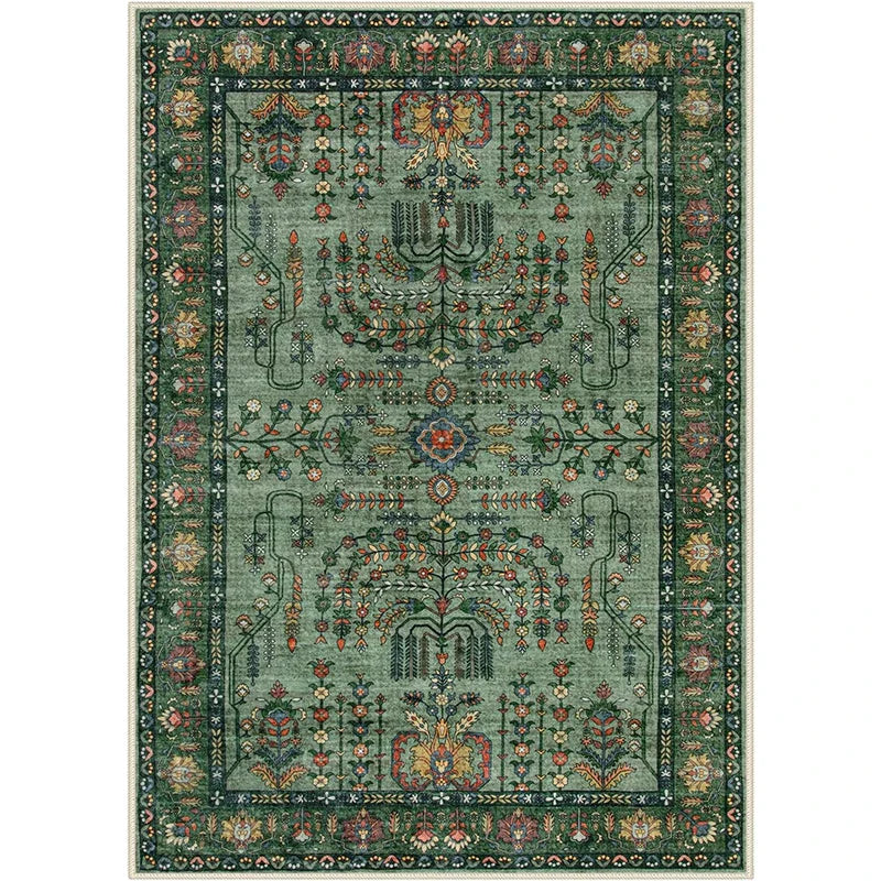 tappeto vintage verde 50x80cm