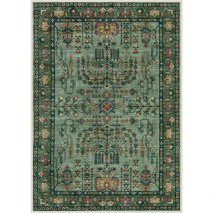 tappeto vintage verde 50x80cm