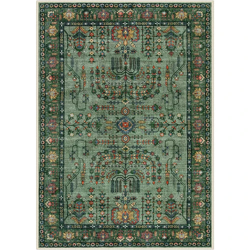 tappeto vintage verde 50x80cm