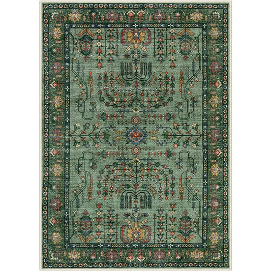 tappeto vintage verde 50x80cm